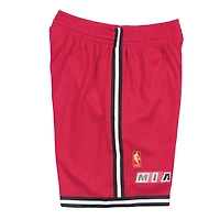 Miami Heat Mitchell & Ness 1996-97 Alternate Red Swingman Shorts
