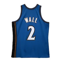Washington Wizards John Wall Mitchell & Ness 2010-11 Hardwood Classics Blue Swingman Jersey