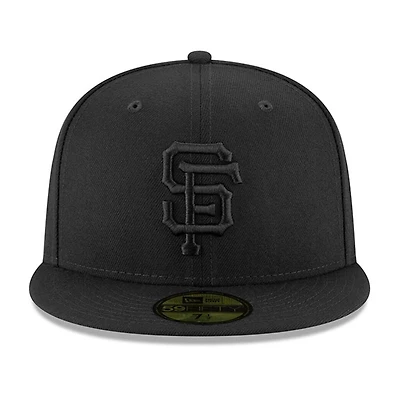 San Francisco Giants Black on Basic New Era 59FIFTY Fitted Hat
