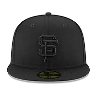 San Francisco Giants Black on Basic New Era 59FIFTY Fitted Hat