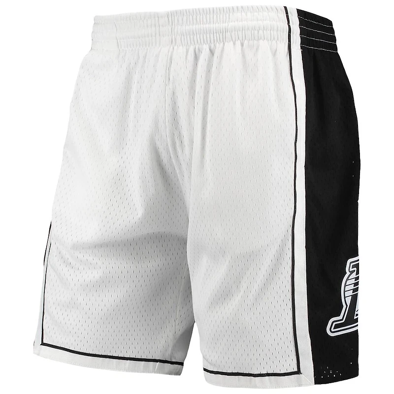 Los Angeles Lakers Mitchell & Ness Hardwood Classics White Out Swingman Shorts