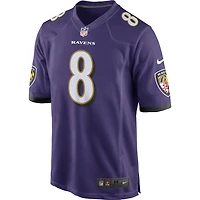 Baltimore Ravens Lamar Jackson Nike Purple Game Player Jersey