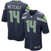 Seattle Seahawks DK Metcalf Nike Navy Game Player Jersey