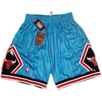 Chicago Bulls Blue Hardwood Classic Mitchell & Ness Reload Swingman Shorts
