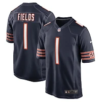 Chicago Bears Justin Fields Navy Nike Game Jersey