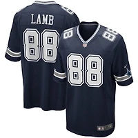 Youth Dallas Cowboys CeeDee Lamb Navy Game Jersey