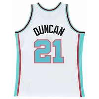 San Antonio Spurs Tim Duncan Mitchell & Ness 1998-99 Hardwood Classics Reload Swingman White Jersey