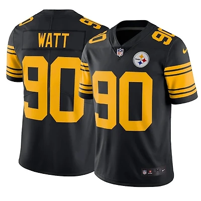 Pittsburgh Steelers TJ Watt Nike Black Color Rush Vapor F.U.S.E Limited Player Jersey
