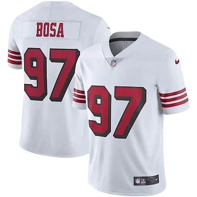 San Francisco 49ers Nick Bosa White Color Rush Vapor F.U.S.E Untouchable Limited Player Jersey