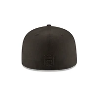 Los Angeles Chargers Black on Basic New Era 59FIFTY Fitted Hat
