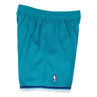 Charlotte Hornets Mitchell & Ness 1992-93 Teal Swingman Shorts