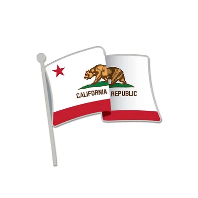 California Republic State Flag with Bear Collector Jewelry Hat Pin
