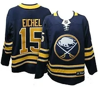 Buffalo Sabres Jack Eichel Number 15 Navy Fanatics Premier Breakaway Jersey