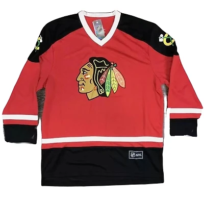 Chicago Blackhawks Red NHL Blue Line Blank Jersey