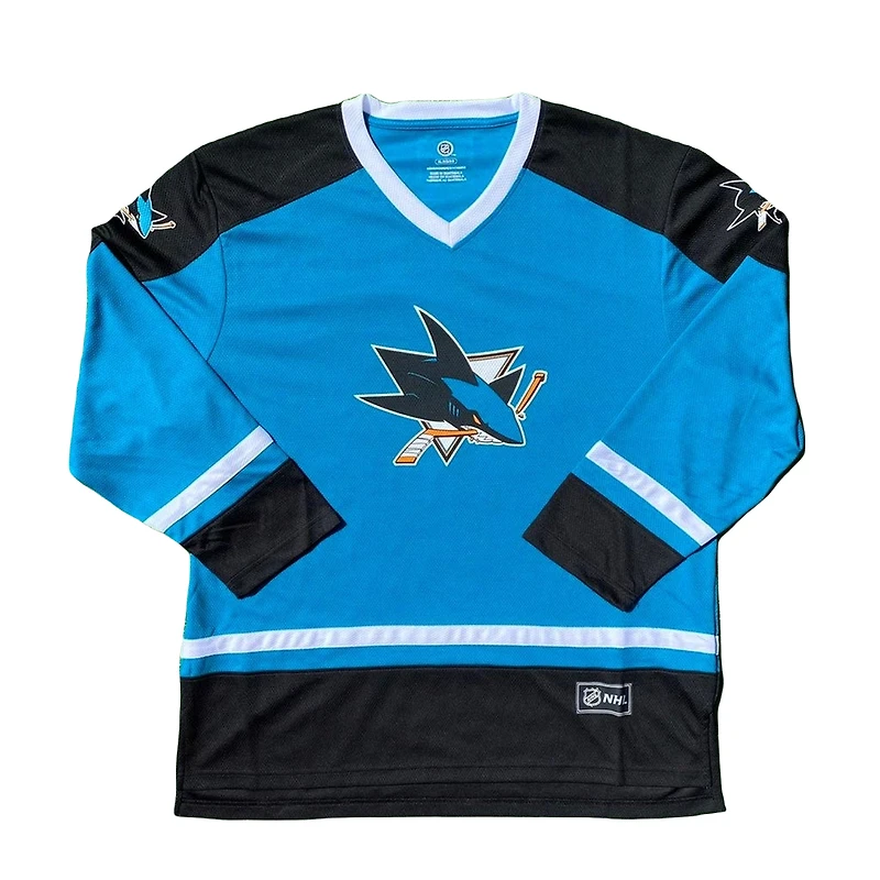San Jose Sharks Teal NHL Blue Line Team Jersey