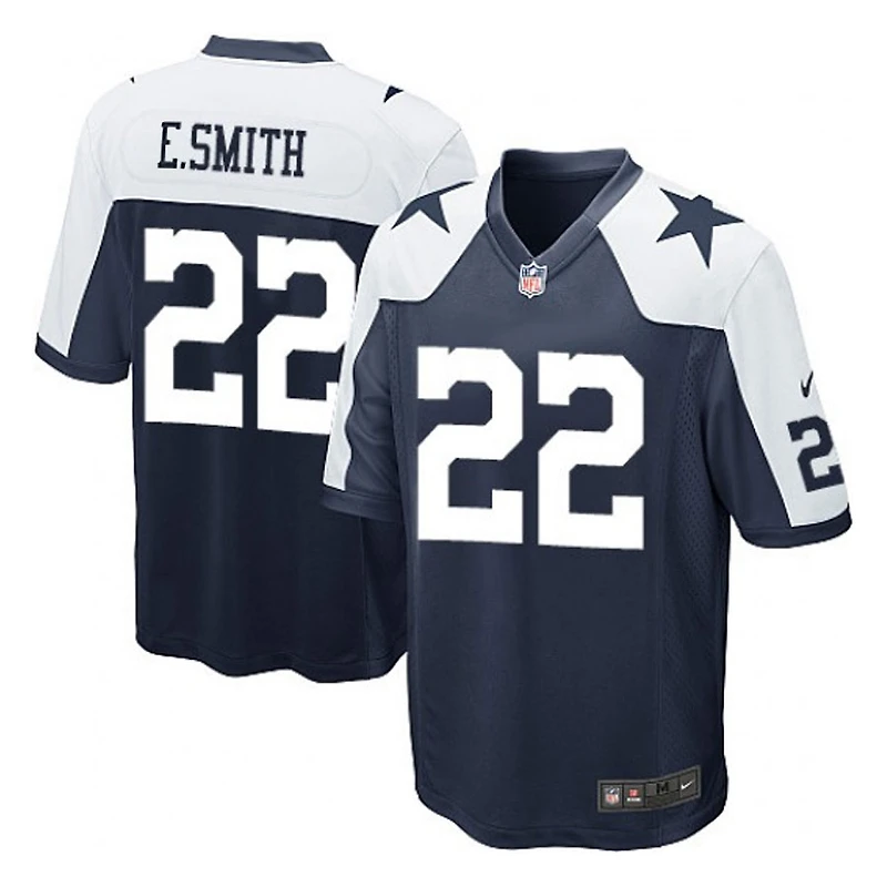 Dallas Cowboys Emmitt Smith Nike Alternate Throwback Navy Game Jersey