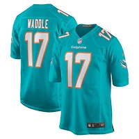 Miami Dolphins Jaylen Waddle Nike Aqua Game Jersey