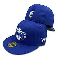 Los Angeles Lakers Royal Blue Ball Logo Gray UV 59FIFTY Fitted Hat