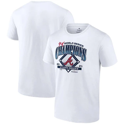 Atlanta Braves 4-Time World Series Champions Trophy White Mens Shirt