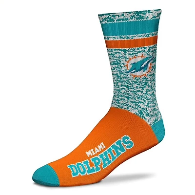 Miami Dolphins NFL Retro Deuce Crew Socks