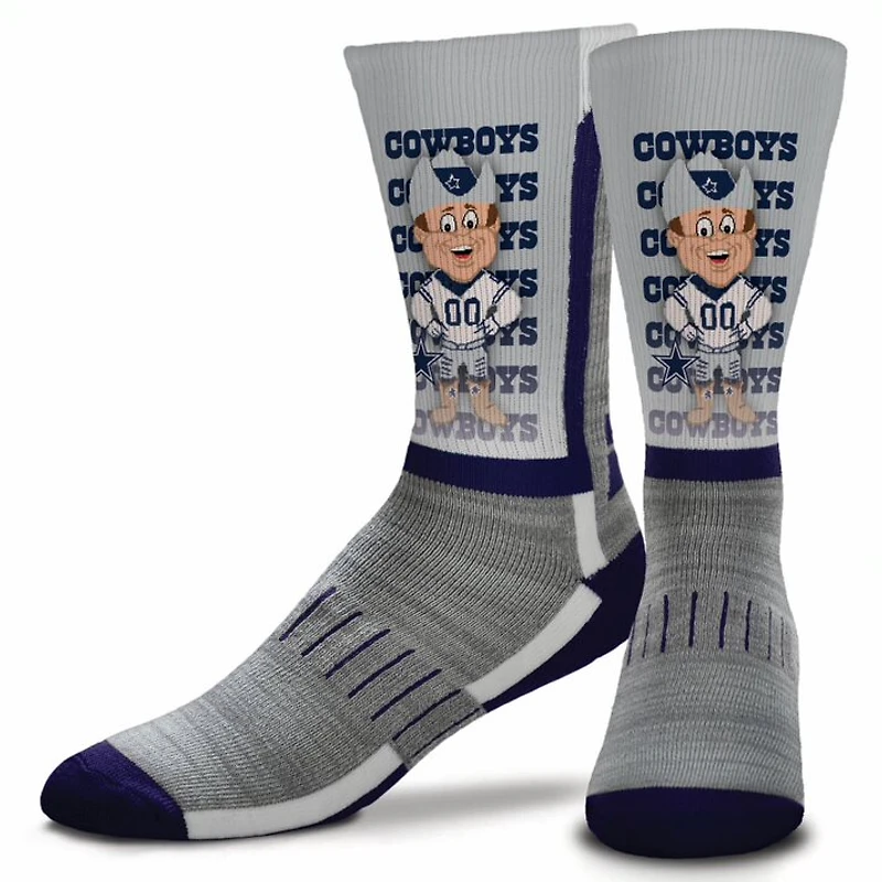 Dallas Cowboys For Bare Feet Mascot Madness Crew Socks