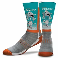 Miami Dolphins For Bare Feet Mascot Madness Crew Socks