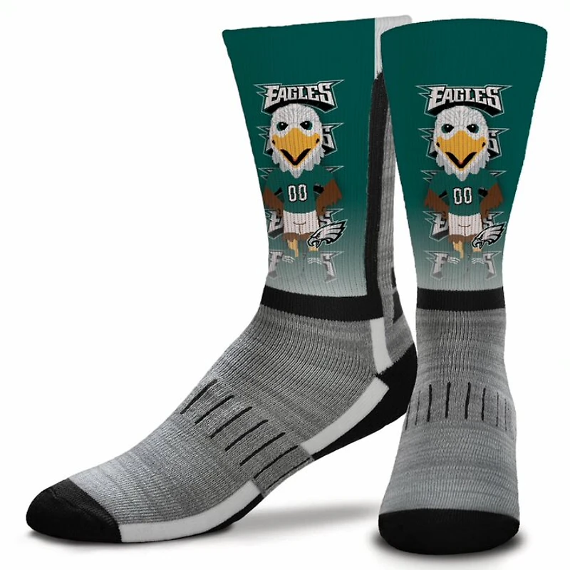 Philadelphia Eagles For Bare Feet Mascot Madness Crew Socks
