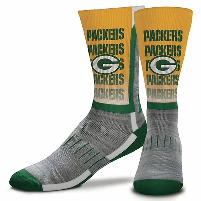 Green Bay Packers For Bare Feet Mascot Madness Crew Socks