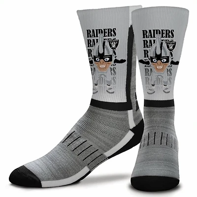 Las Vegas Raiders For Bare Feet Mascot Madness Crew Socks