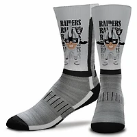 Las Vegas Raiders For Bare Feet Mascot Madness Crew Socks