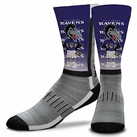 Baltimore Ravens For Bare Feet Mascot Madness Crew Socks