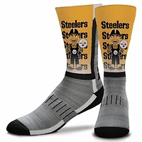 Pittsburgh Steelers For Bare Feet Mascot Madness Crew Socks