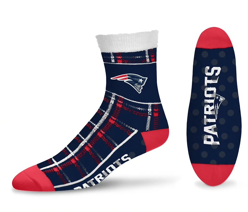 New England Patriots FOCO Tartan Plaid Crew Socks