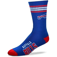 Buffalo Bills NFL 4 Stripe Deuce Crew Socks