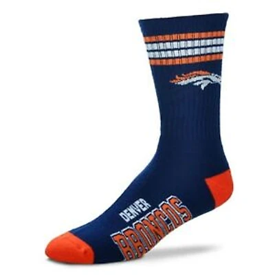 Denver Broncos NFL 4 Stripe Deuce Crew Socks