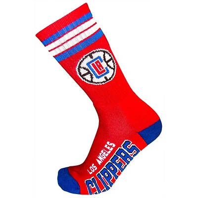 Los Angeles Clippers NBA 4 Stripe Deuce Crew Socks