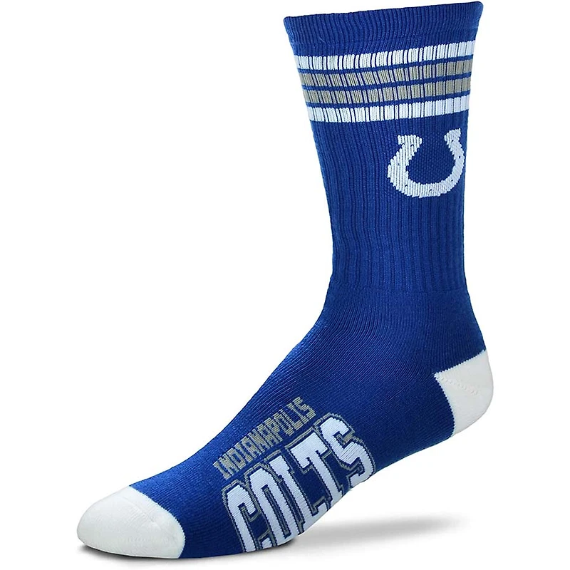 Indianapolis Colts NFL 4 Stripe Deuce Crew Socks