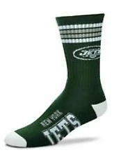 New York Jets NFL 4 Stripe Deuce Crew Socks