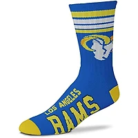 Los Angeles Rams NFL 4 Stripe Deuce Crew Socks