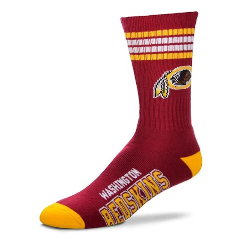 Washington Football Team NFL 4 Stripe Deuce Crew Socks