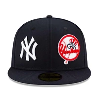 New York Yankees Navy Patch Pride Gray UV 59FIFTY Fitted Hat