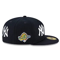 New York Yankees Navy Patch Pride Gray UV 59FIFTY Fitted Hat