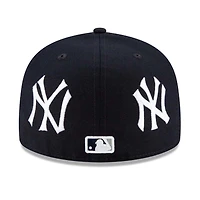 New York Yankees Navy Patch Pride Gray UV 59FIFTY Fitted Hat