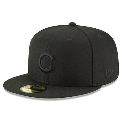 Chicago Cubs Blackout New Era 59FIFTY Fitted Hat