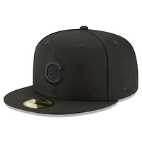 Chicago Cubs Blackout New Era 59FIFTY Fitted Hat
