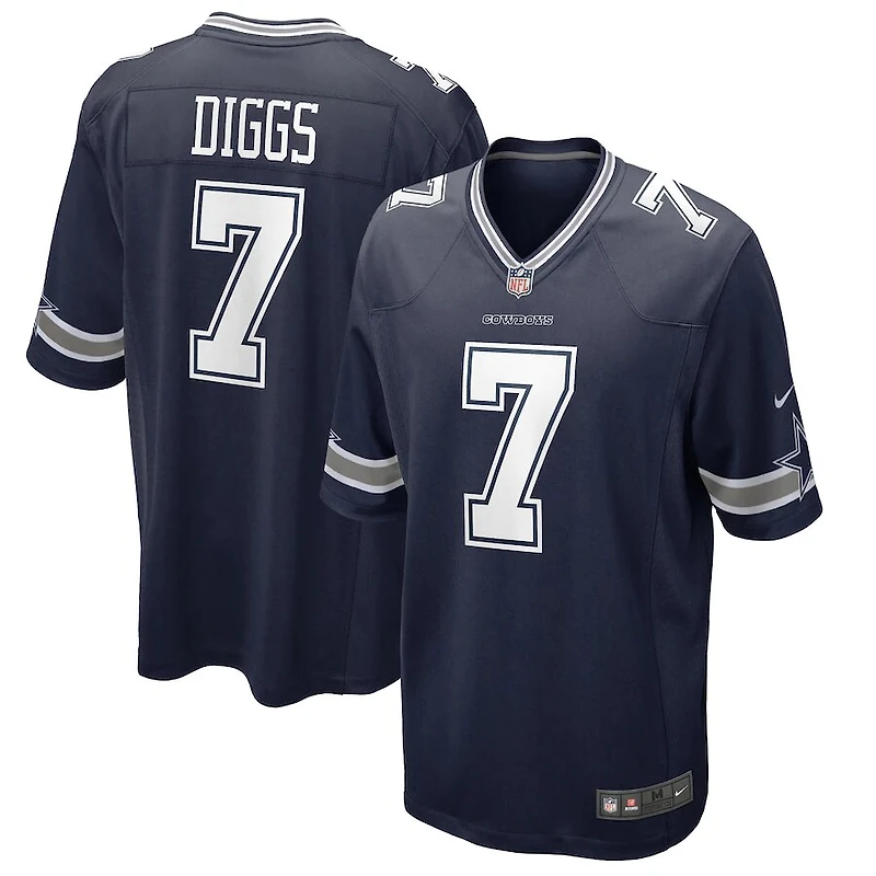 Dallas Cowboys Trevon Diggs Nike Navy Game Jersey