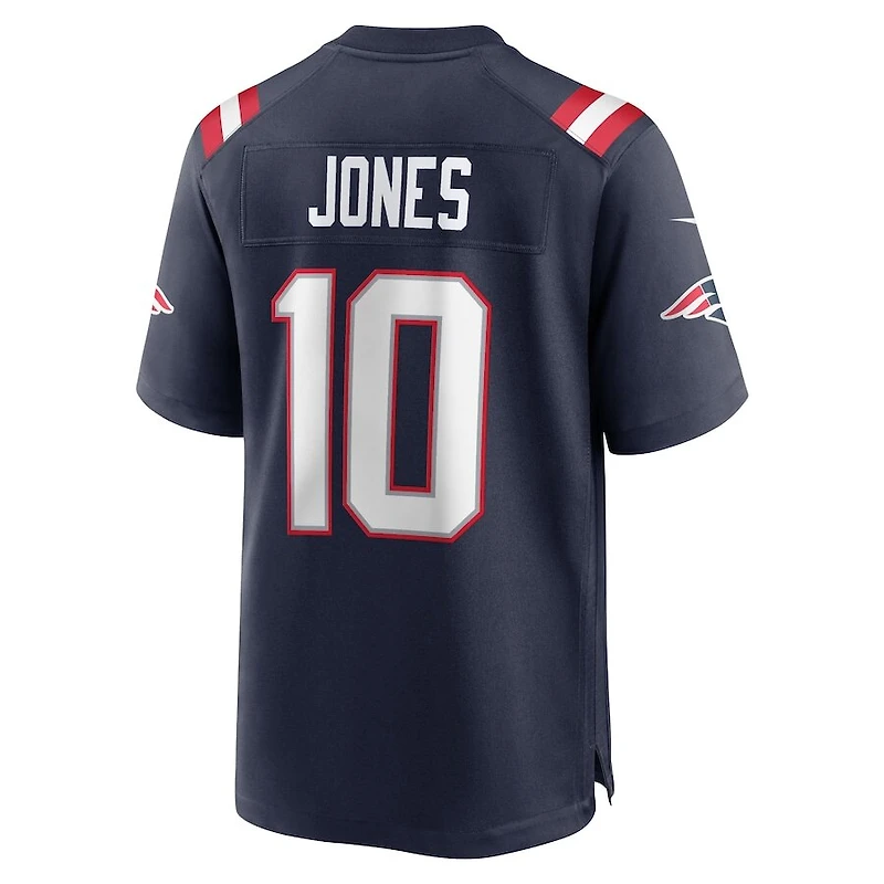 New England Patriots Mac Jones Nike Navy Game Jersey