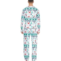 New York Yankees Concepts Sport Mens Holiday Advent Pant and Long Sleeve T-Shirt Sleep Set