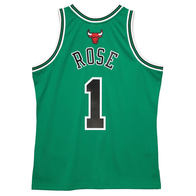Chicago Bulls Derrick Rose St. Patricks Day 2008-09 Hardwood Classics Swingman Player Green Jersey