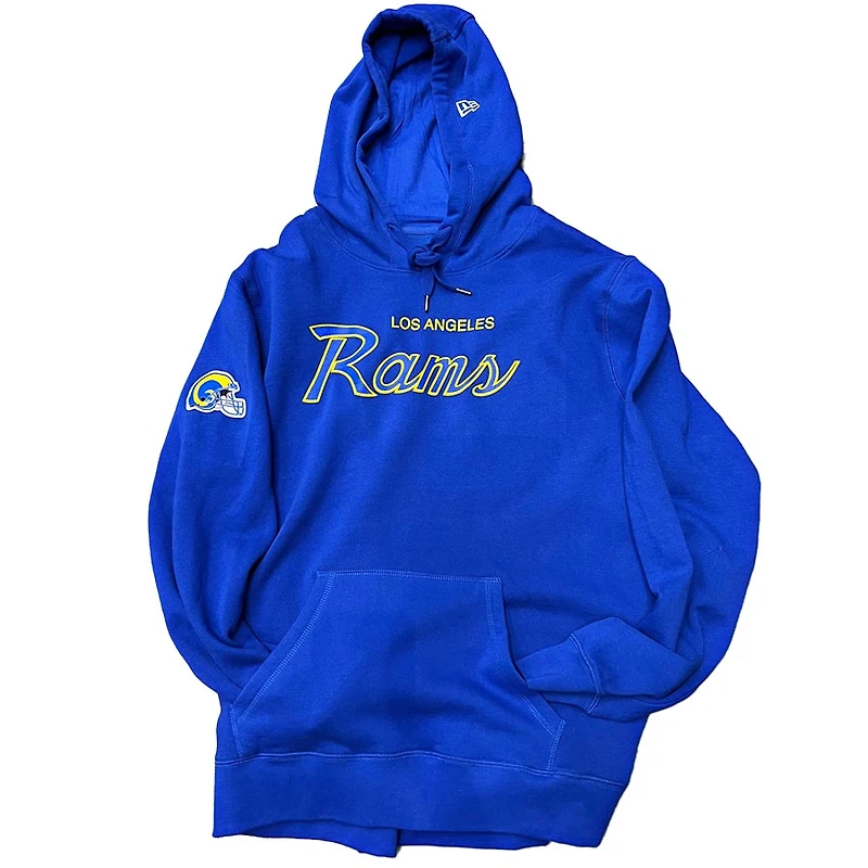 Los Angeles Rams Royal Blue Custom New Era Hoodie Mens